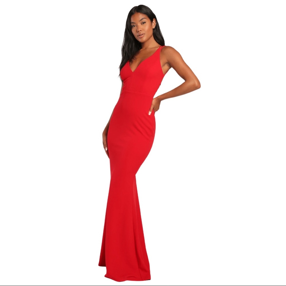 Lulu’s Red Maxi Dress